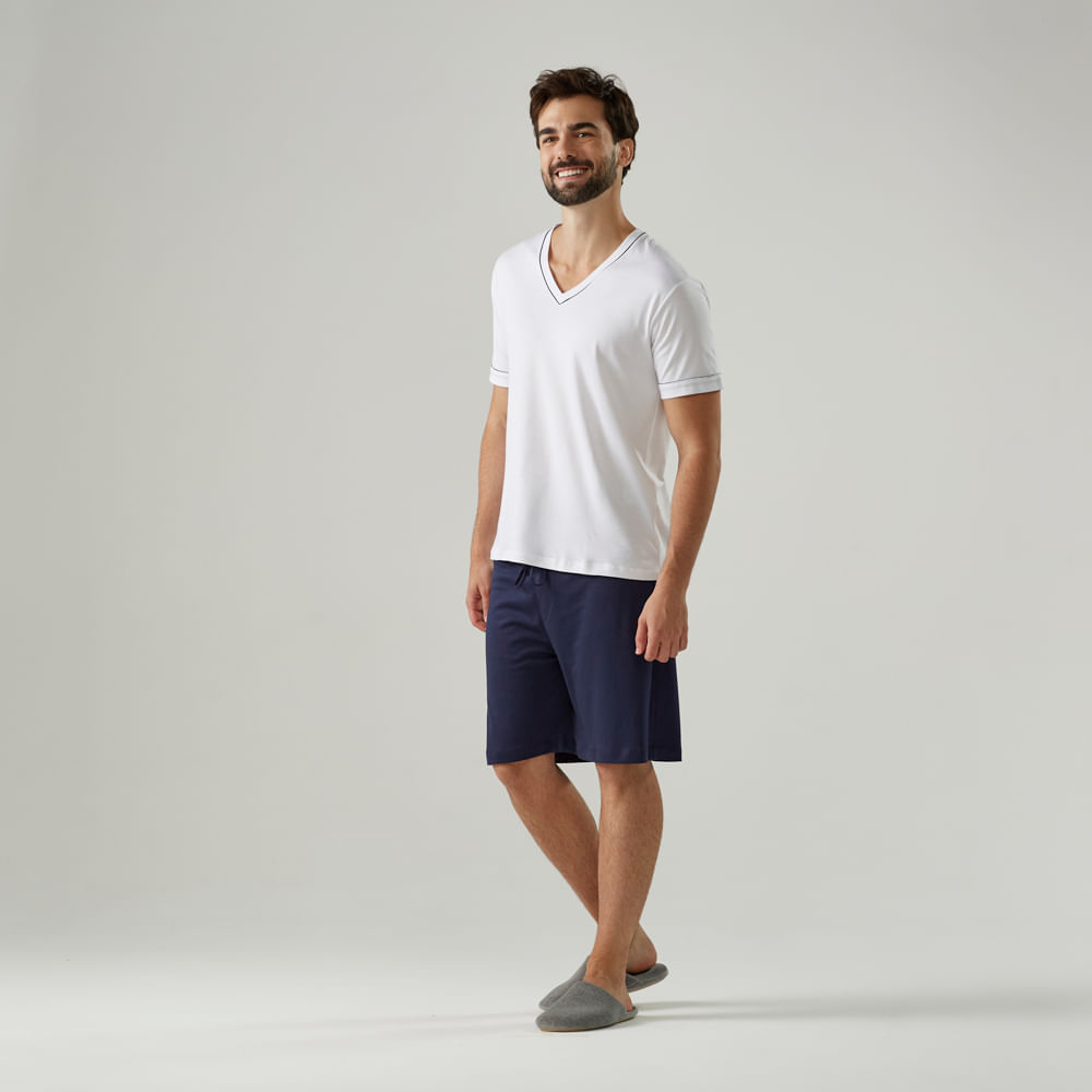 White Trousseau, Men's Silk Pyjamas Shorts