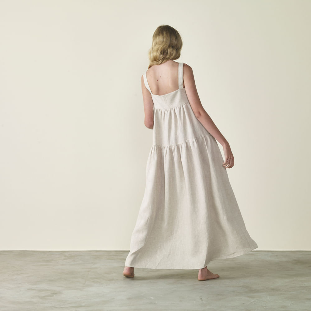 Pure Linen Dress - Paula Raia - Trousseau - Mobile