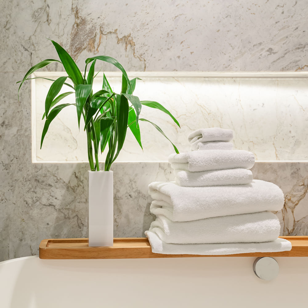 set of 6 MojaFiber™ Luxury Hand Towel 12"x20" Grey 